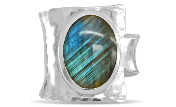 labradorite dress ring