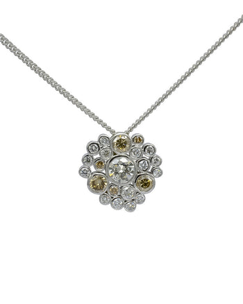 Water Bubbles Champagne Diamond Pendant Pendant Pruden and Smith   