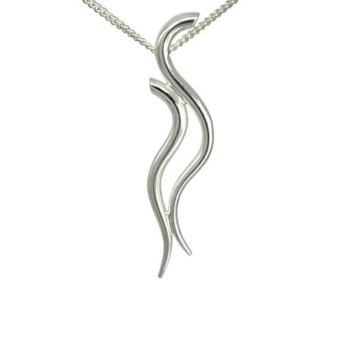 Two Strand Water Silver Pendant Pendant Pruden and Smith   