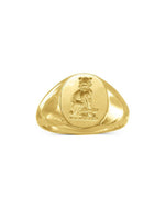 14ct Yellow Gold Signet Ring Ring Pruden and Smith   