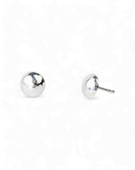 Hammered Silver Stud Earrings Earrings Pruden and Smith 8mm  