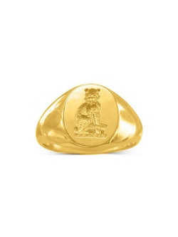 22ct Yellow Gold Signet Ring Ring Pruden and Smith   