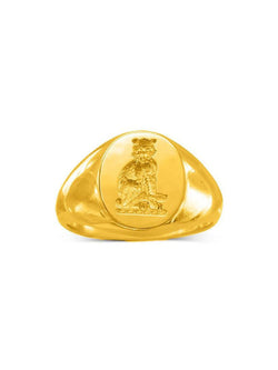 24ct Yellow Gold Signet Ring Ring Pruden and Smith   