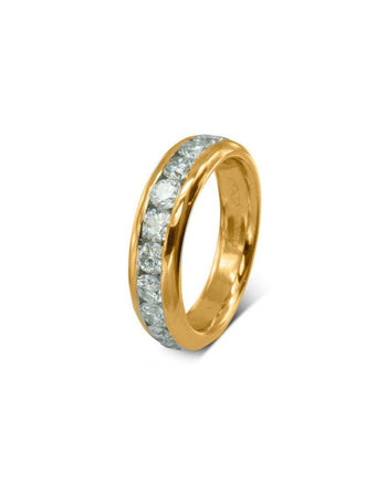 Court Round Brilliant Cut Diamond Full Eternity Ring (2ct) Ring Pruden and Smith 18ct Yellow Gold  