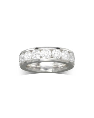 Round Brilliant Cut Diamond Full Eternity Ring (4ct) Ring Pruden and Smith   