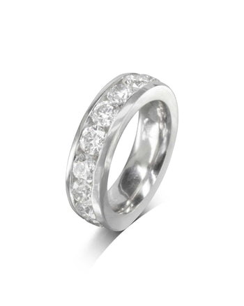 Court Round Brilliant Cut Diamond Full Eternity Ring (2ct) Ring Pruden and Smith   