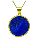 Lapis Lazuli Round Pendant Pendant Pruden and Smith   