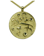 Bespoke Gold Pendant with White Horse Of Uffington Pendant Pruden and Smith   