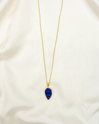 Lapis Lazuli Drop Earrings & Pendant Set  Pruden and Smith   