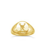 Seal Engraved Gold Signet Ring Ring Pruden and Smith 14x12 9ct Yellow Gold Hand Enrgraved Seal Type A  