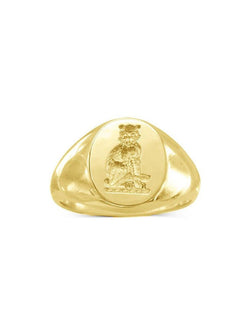 9ct Yellow Gold Signet Ring Ring Pruden and Smith   