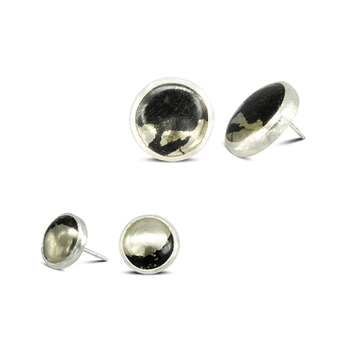 Apache Gold and Silver Stud Earrings Earring Pruden and Smith   
