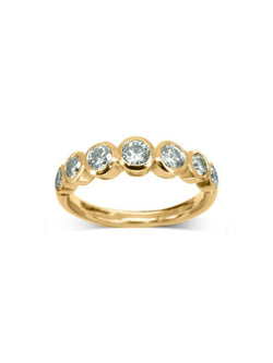 Water Bubbles Diamond Half Eternity Ring Ring Pruden and Smith   