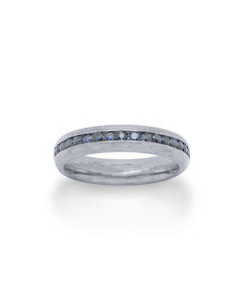Gemstone Eternity Ring Ring Pruden and Smith Platinum Sapphire (Pink) 