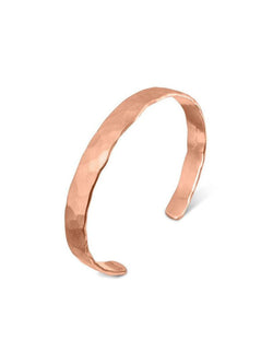 Hammered Matte Solid 9ct Gold Bangle Bangle Pruden and Smith 9ct Rose Gold  