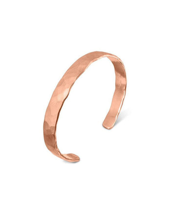 Hammered Matte Solid 9ct Gold Bangle Bangle Pruden and Smith 9ct Rose Gold  