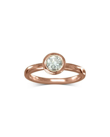 Simple 9ct Gold Diamond Engagement Ring Ring Pruden and Smith 9ct Rose Gold  