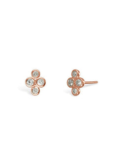 9ct Gold and Diamond Stud Earrings (Small) Earrings Pruden and Smith 9ct Rose Gold  