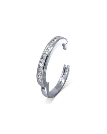 Channel Set Diamond Hinged Eternity Ring Ring Pruden and Smith Platinum  