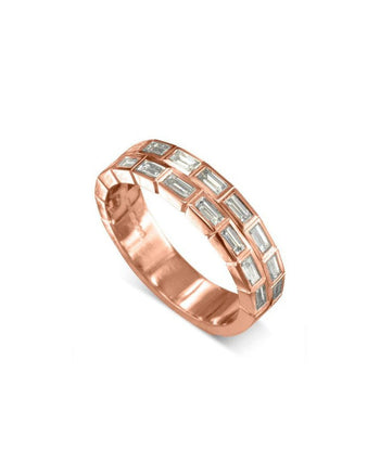 Baguette Diamond Eternity Ring Ring Pruden and Smith 1ct 18ct Rose Gold 