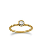 Simple Diamond Stacking Ring Ring Pruden and Smith 18ct Yellow Gold  