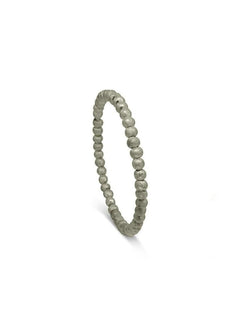 Nugget Bead Solid Silver or 9ct Gold Bangle Bangle Pruden and Smith Silver Small (60mmID) 