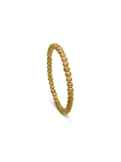 Nugget Bead Solid Silver or 9ct Gold Bangle Bangle Pruden and Smith 9ct Yellow Gold Small (60mmID) 