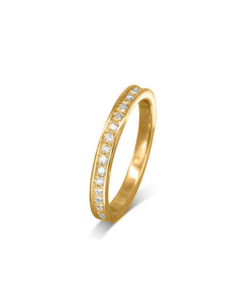 Pavé Diamond Eternity Ring (Narrow) Ring Pruden and Smith 18ct Yellow Gold 2.5mm 