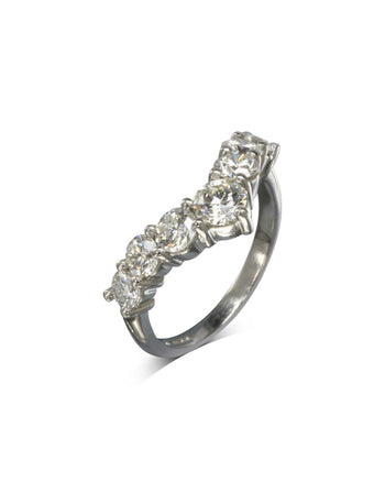 Wishbone Half Eternity Diamond Ring (1.5ct) Ring Pruden and Smith