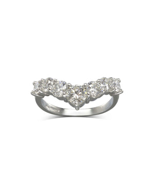 Wishbone Half Eternity Diamond Ring (1.5ct) Ring Pruden and Smith