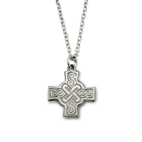 Celtic Cross Silver Pendant Pendant Pruden and Smith   