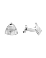 Concave Silver Cufflinks (Trillion) Cufflink Pruden and Smith   