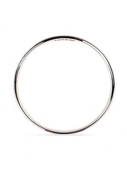 Oval Solid Silver Bangle (6mm) Bangle Pruden and Smith   