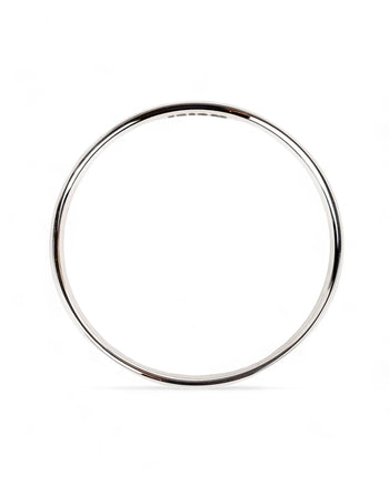 Oval Solid Silver Bangle (6mm) Bangle Pruden and Smith   