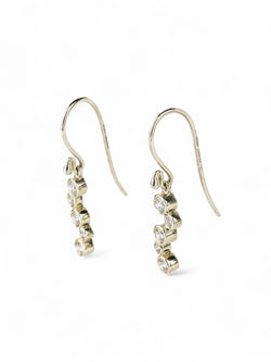 Water Bubbles Diamond and White Gold Drop Earrings Earrings Pruden and Smith   