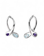 Moi et Toi Amethyst and Blue Topaz Drop Earrings Earrings Pruden and Smith   