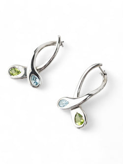 Moi et Toi Peridot and Topaz Drop Earrings Earrings Pruden and Smith   