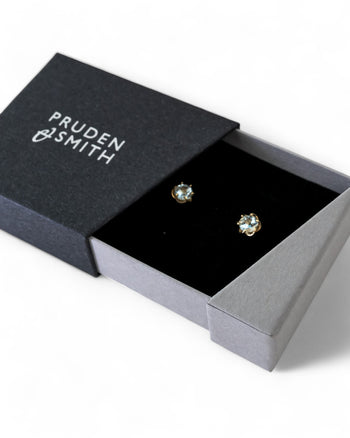 Six Claw Diamond Ear Studs Earrings Pruden and Smith   