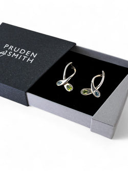 Moi et Toi Peridot and Topaz Drop Earrings Earrings Pruden and Smith   