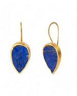 Lapis Lazuli Drop Earrings (25mm) Earrings Pruden and Smith   