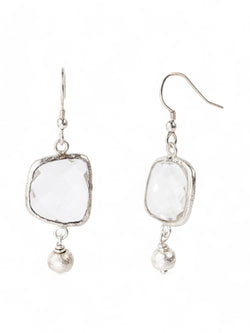 Rock Crystal Drop Earrings