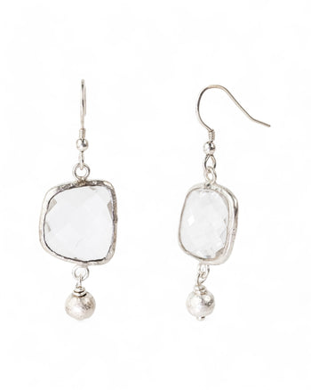 Rock Crystal Drop Earrings Earrings Pruden and Smith   