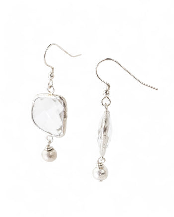 Rock Crystal Drop Earrings Earrings Pruden and Smith   