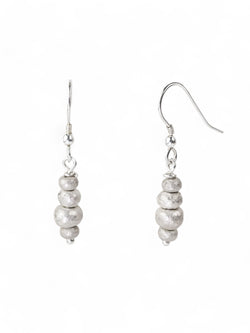 Silver Nugget Random Drop Earrings Earrings Pruden and Smith   