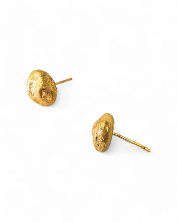 Nugget 9ct Yellow Gold Stud Earrings (8mm) Earrings Pruden and Smith   