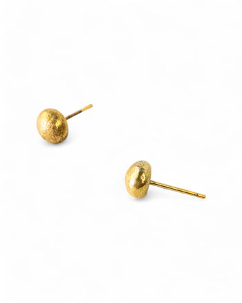 Nugget 9ct Yellow Gold Stud Earrings (6mm) Earrings Pruden and Smith   