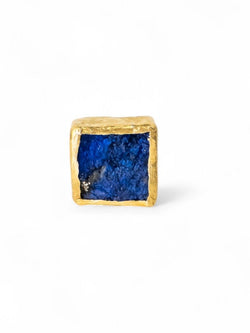 Lapis Lazuli Square Stud Earrings (8mm) Earrings Pruden and Smith   