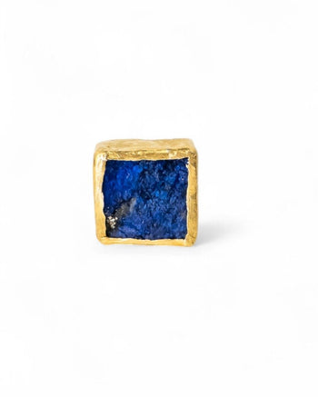 Lapis Lazuli Square Stud Earrings (8mm) Earrings Pruden and Smith   