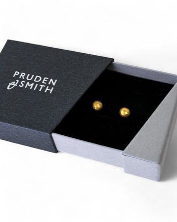 Nugget 9ct Yellow Gold Stud Earrings (6mm) Earrings Pruden and Smith   