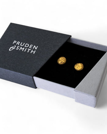 Nugget 9ct Yellow Gold Stud Earrings (12mm) Earrings Pruden and Smith   